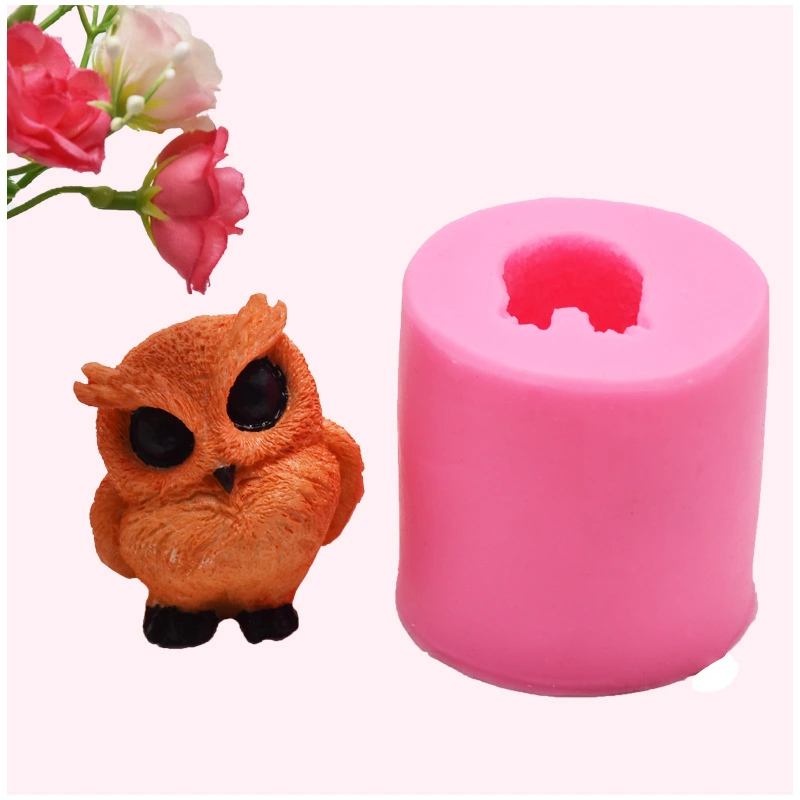 D Stereo Owl Silicone Mold Aromatherapy Plaster Handmade