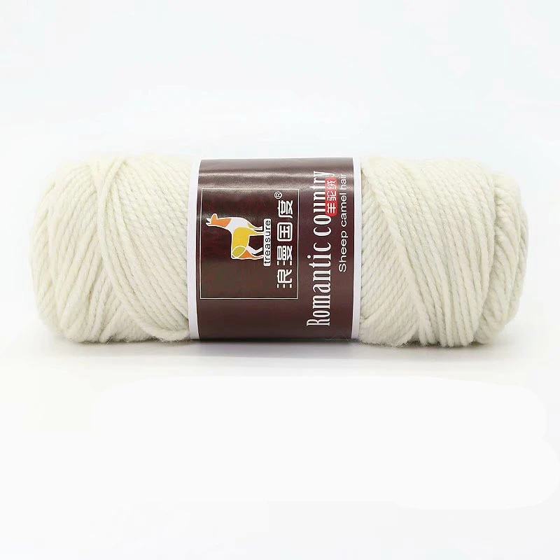 Hand Knitted Alpaca Scarf Thread Stick Knit Jacket Diy Material Package