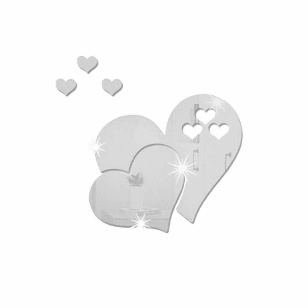Decoration DIY Home Art Deco 3d Wall Sticker Love Heart Shape