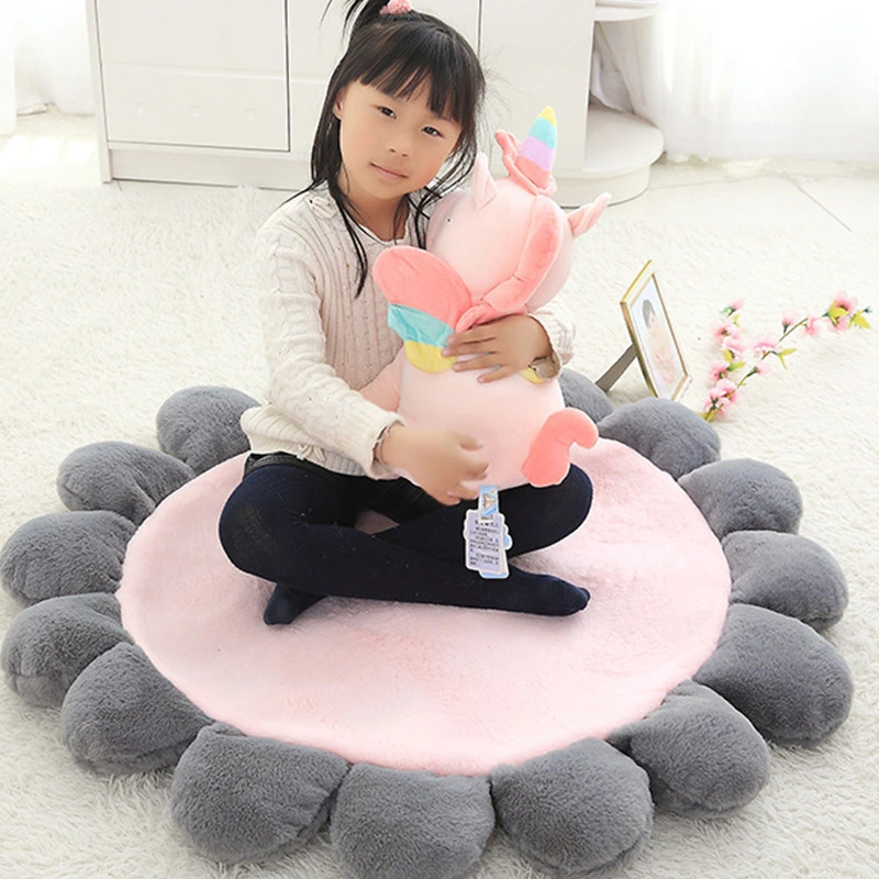 Flower Children's Cushion And Floor Mat Plush Toy