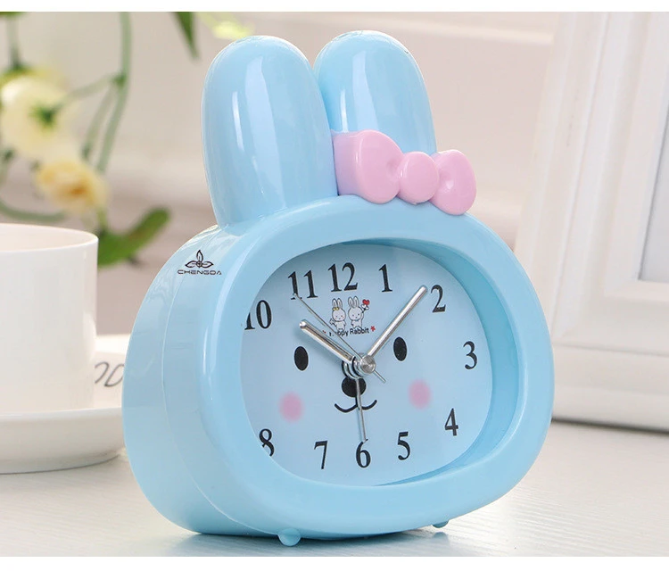 Cute Cartoon Student Bedside Creative Silent Small Alarm Clock