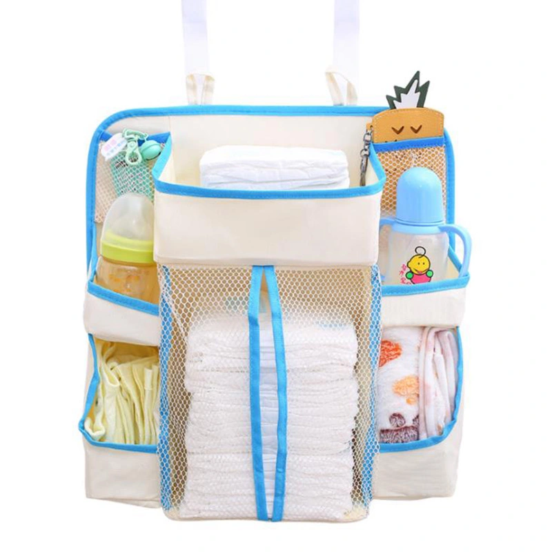 Multifunctional Crib Holds Hanging Bag