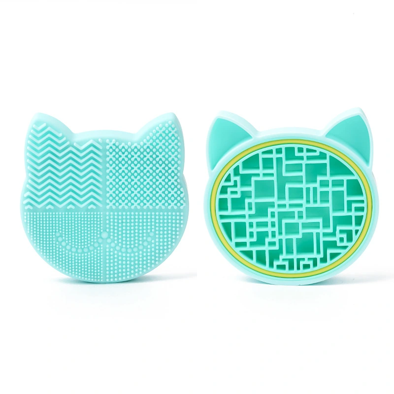 Creative Cute Cat Silicone Makeup Brush Cleaning Storage Box