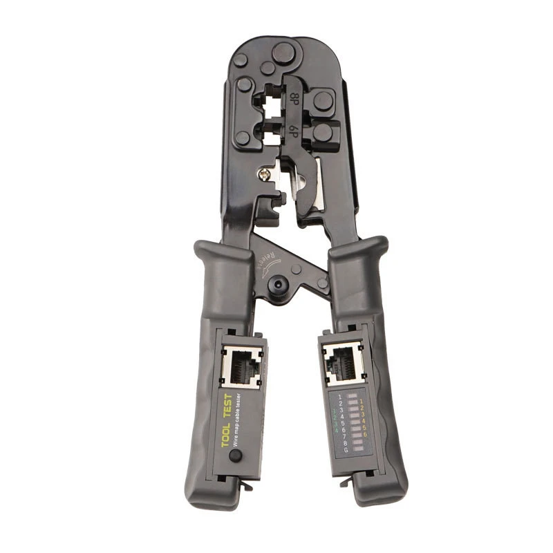 New 2 In 1 RJ45 Network LAN Cable Crimper Pliers Cutting