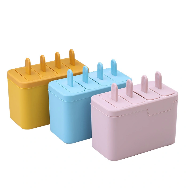 Silicone Ice Cream Popsicle Mold With Cover