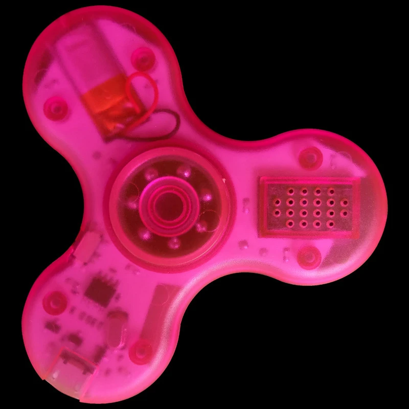 Bluetooth Speaker Fingertip Gyro LED Luminous Music Decompression Gyro