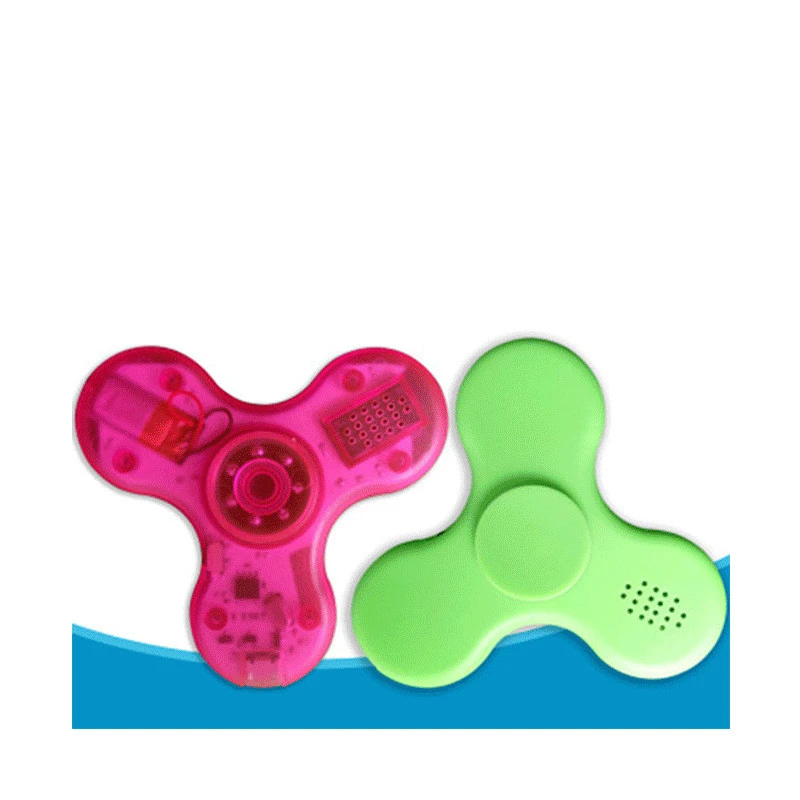 Bluetooth Speaker Fingertip Gyro LED Luminous Music Decompression Gyro
