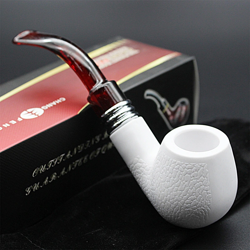 Straight-through Imitated Sepiolite Bakelite Tobacco Pipe