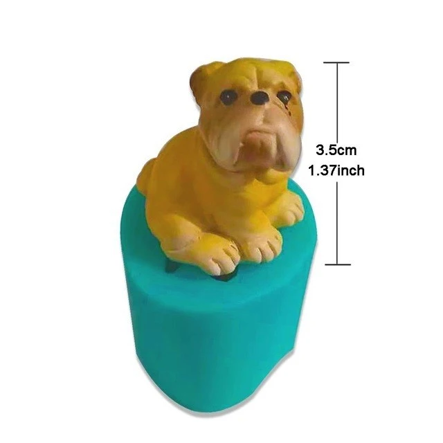 Dog Shape Silicone Mold For Cake Decoration