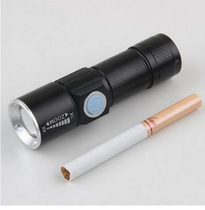 USB Rechargeable Mini Glare Flashlight Bicycle Front Light