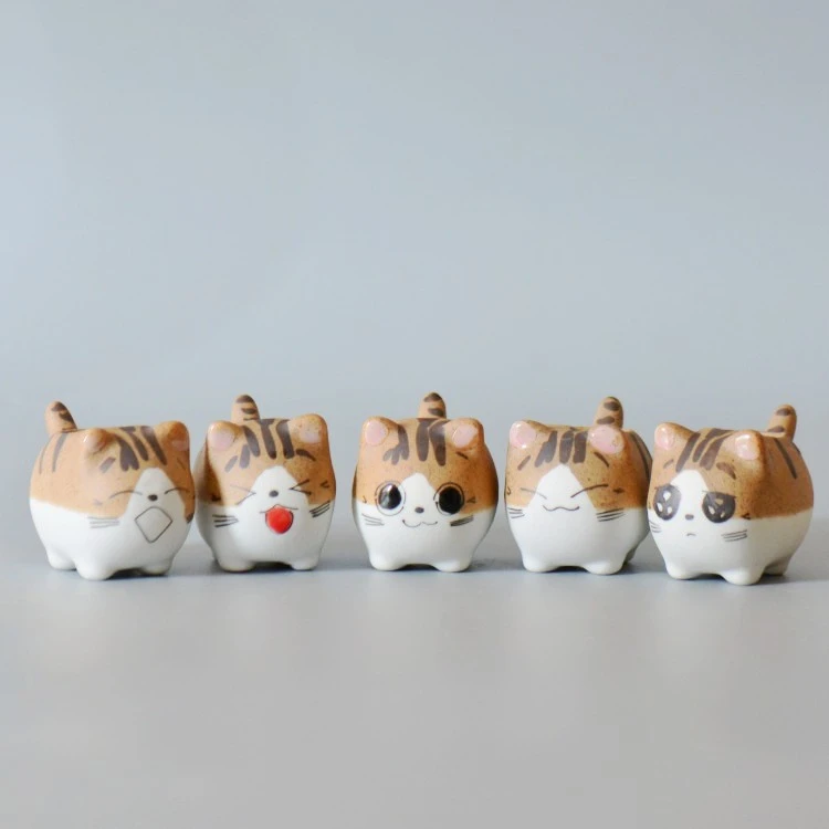 Creative Cute and Cute Cheese Cat Ceramic Flower Pot