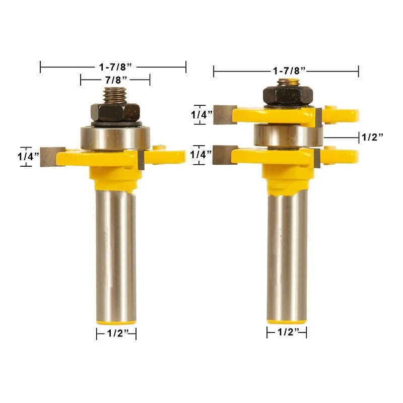 Tenon Milling Cutter For Yellow Export Engraving Machine