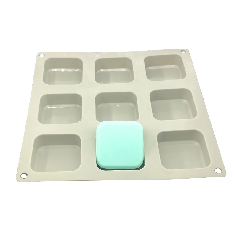 Nine Hole Square Silicone Soap Baking Cake Mold