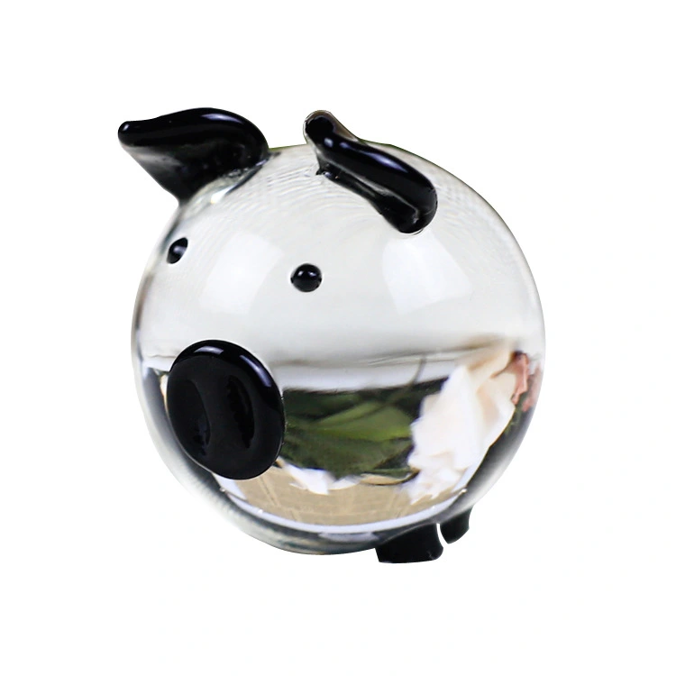 Crystal Glass Pig Home Decoration