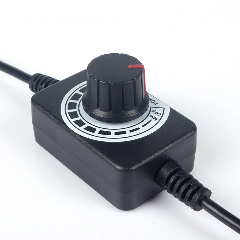 Adjustable Power Adapter Speed Controller LED Light To Adjust Brightness