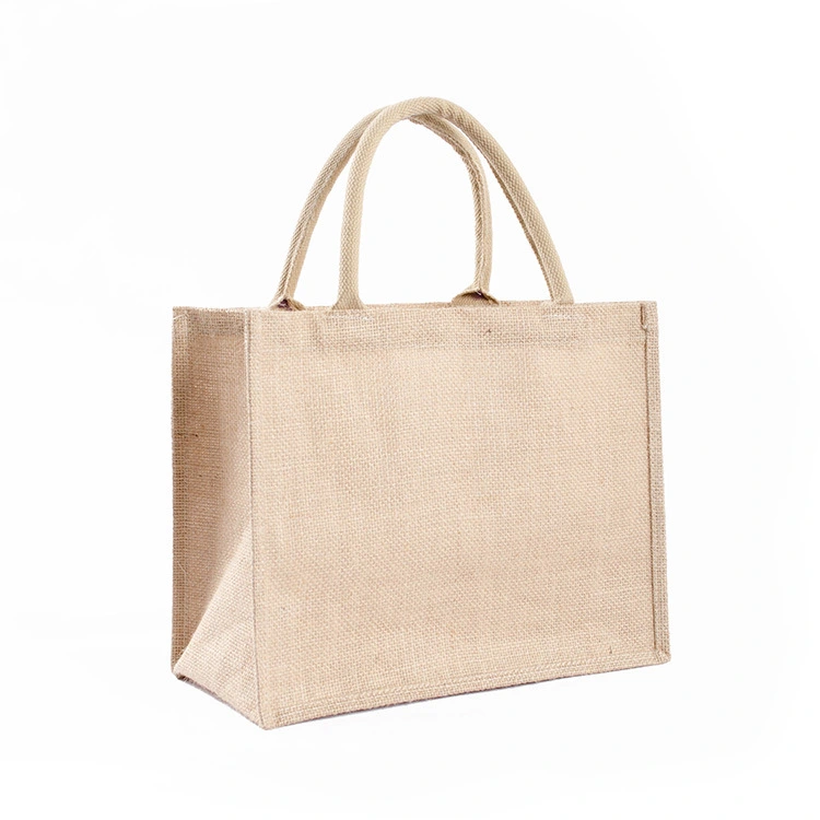 Waterproof Portable Blank Green Jute Bag