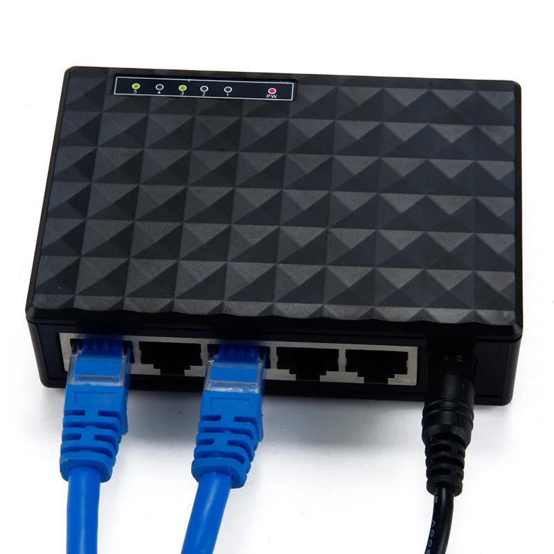 Fast Ethernet Switch 4-port Network Cable Splitter