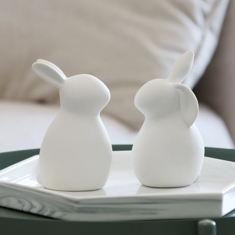 Creative And Simple Ceramic Cute Mini Rabbit