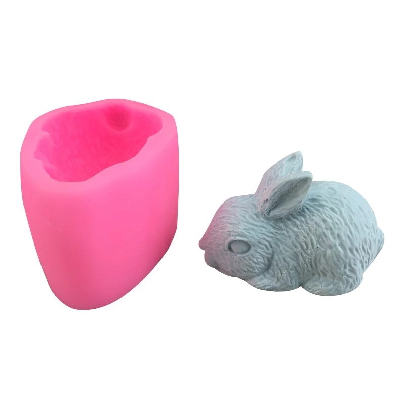 White Rabbit Shape Silicone Mousse Mold