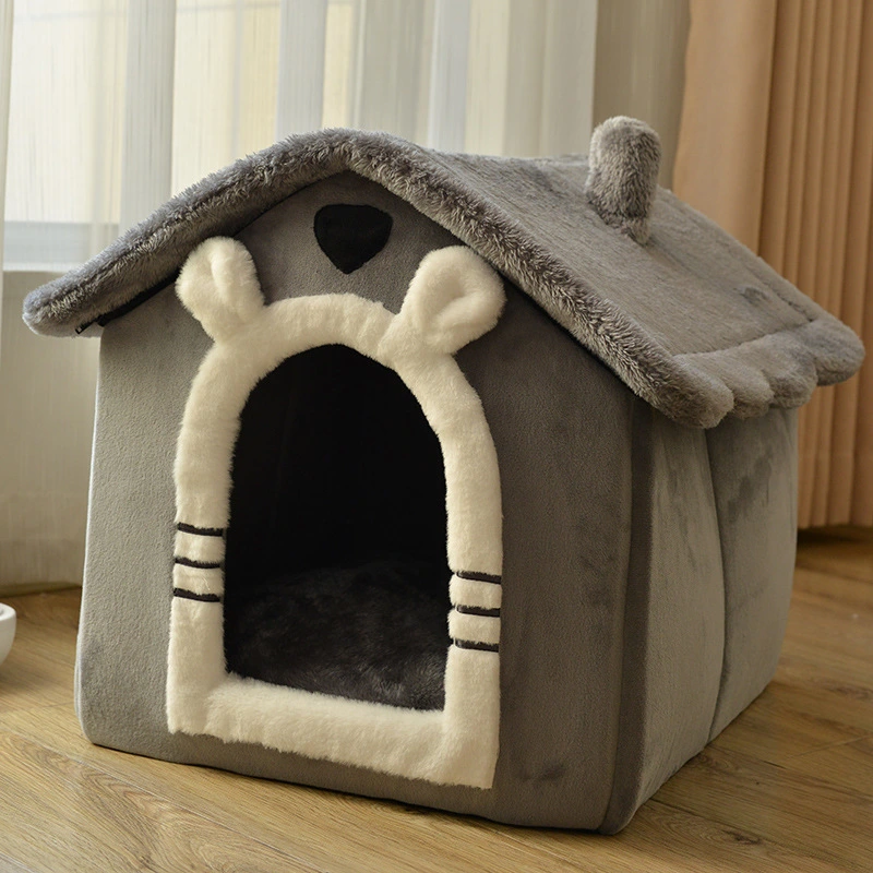 Warm House Type Enclosed Cat Litter for Small Dogs