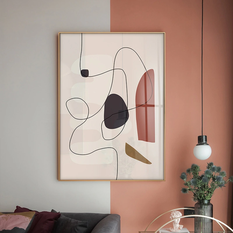 Simple Picasso Abstract Geometric Line Decorative Painting