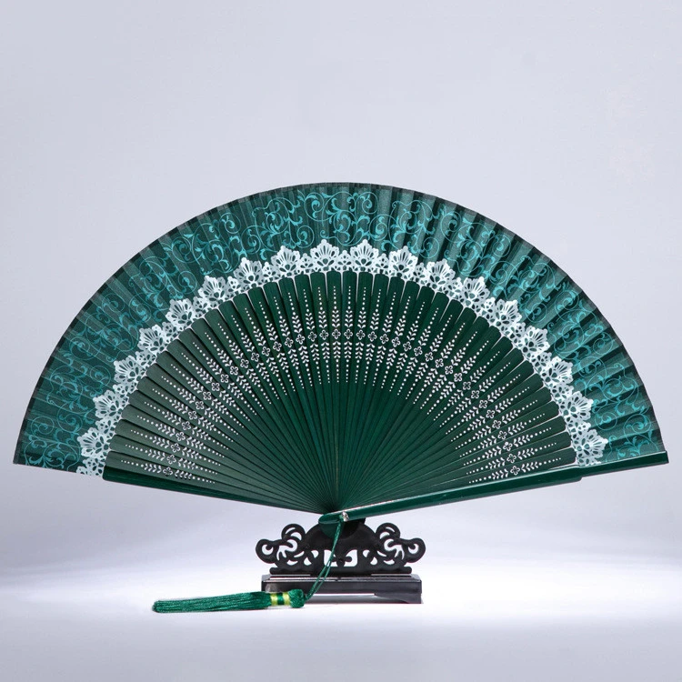 Chinese Style Lace Portable Silk Fan