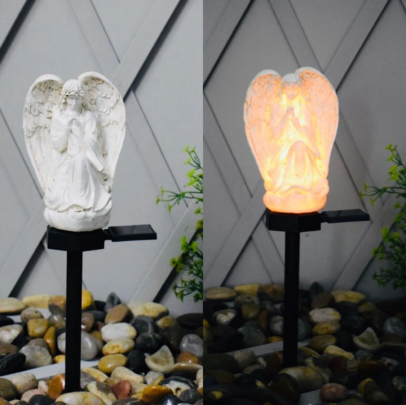 Resin Angel Shaped Landscape Light Outdoor LED Garden Lawn Light
