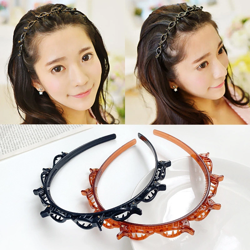 Double-layer Hollow Woven Poly Headband