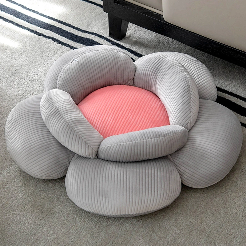 Creative And Comfortable Round Flower Cushion For Home Use