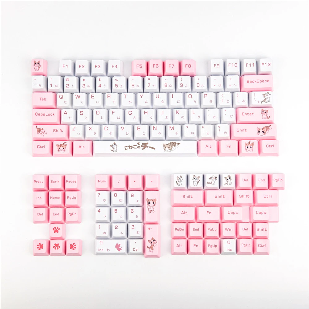 Cheese Cat PBT Sublimation Mechanical Keyboard Keycap