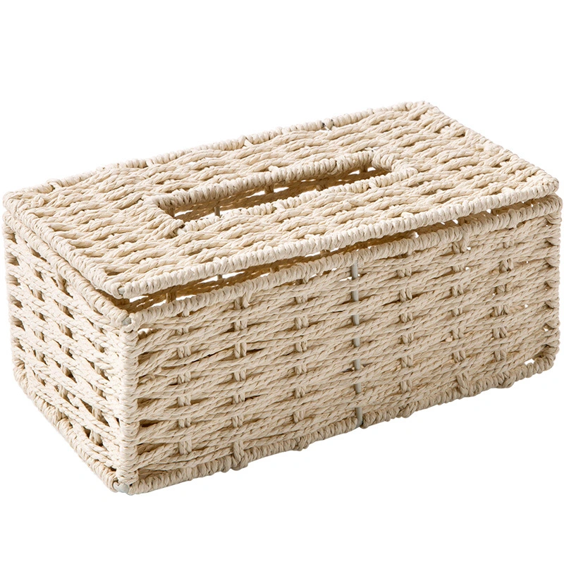 European-Style Household Rattan Tissue Box