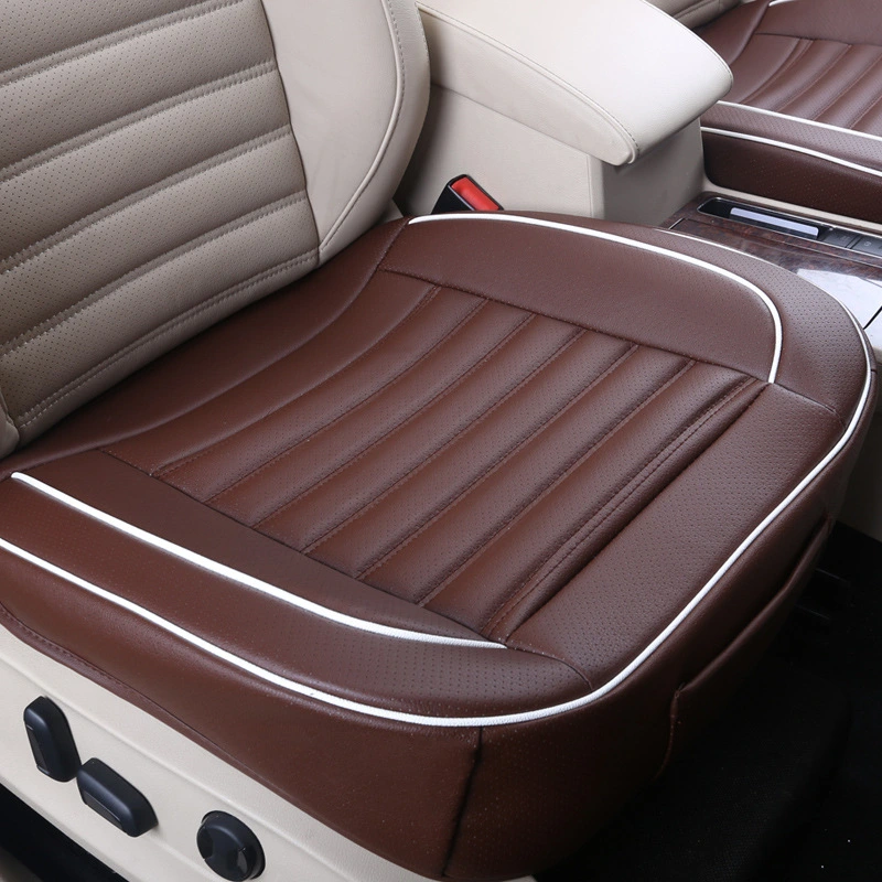 Thermostatic Leather Without Backrest Monolithic Fully Enclosed Car Seat Cushion