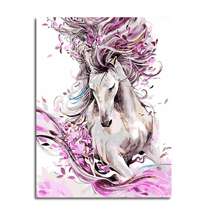 Digital Oil Painting Diy Animal Oil Painting Hand-Painted Coloring Oil Painting  