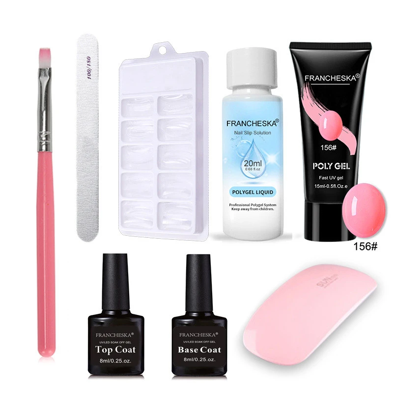 Nail Mold Double-Headed Brush Nail Gel Crystal Glue Set