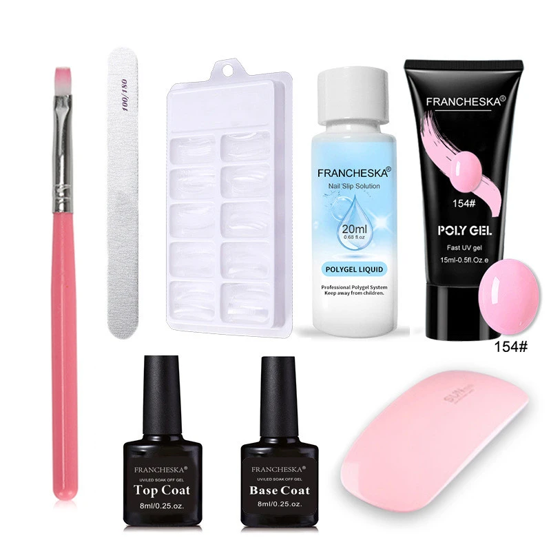 Nail Mold Double-Headed Brush Nail Gel Crystal Glue Set