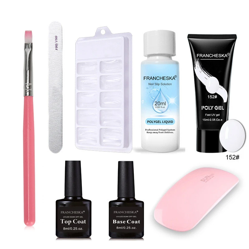 Nail Mold Double-Headed Brush Nail Gel Crystal Glue Set
