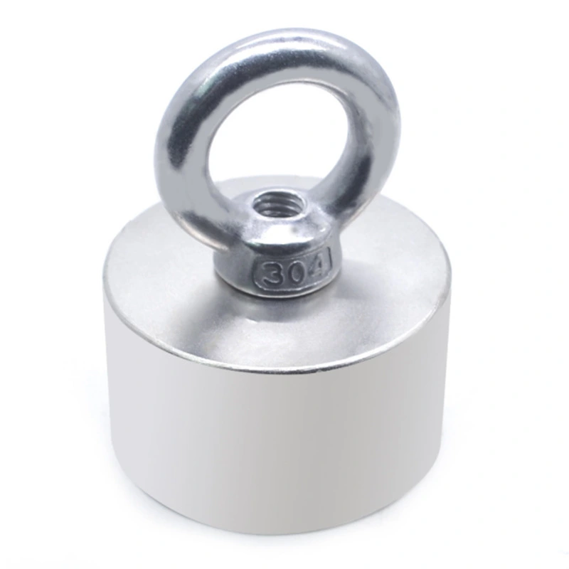 N52 Magnet Company Series T9 LBS Neodymium Magnet with Threaded Stud and Eyelet