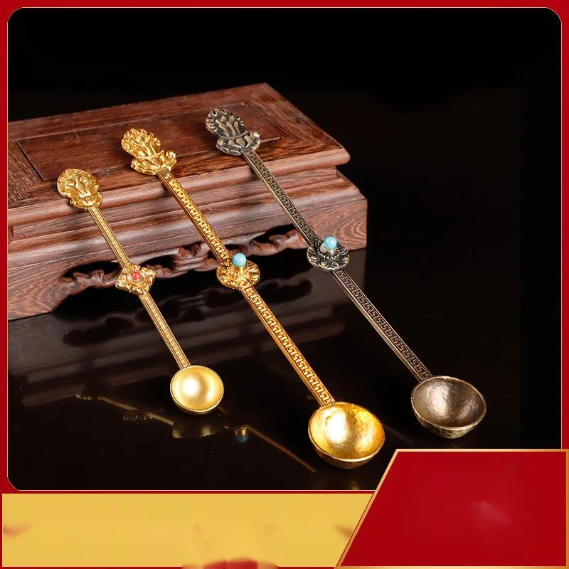 Buddhist supplies Tibetan pure copper fire offering spoon