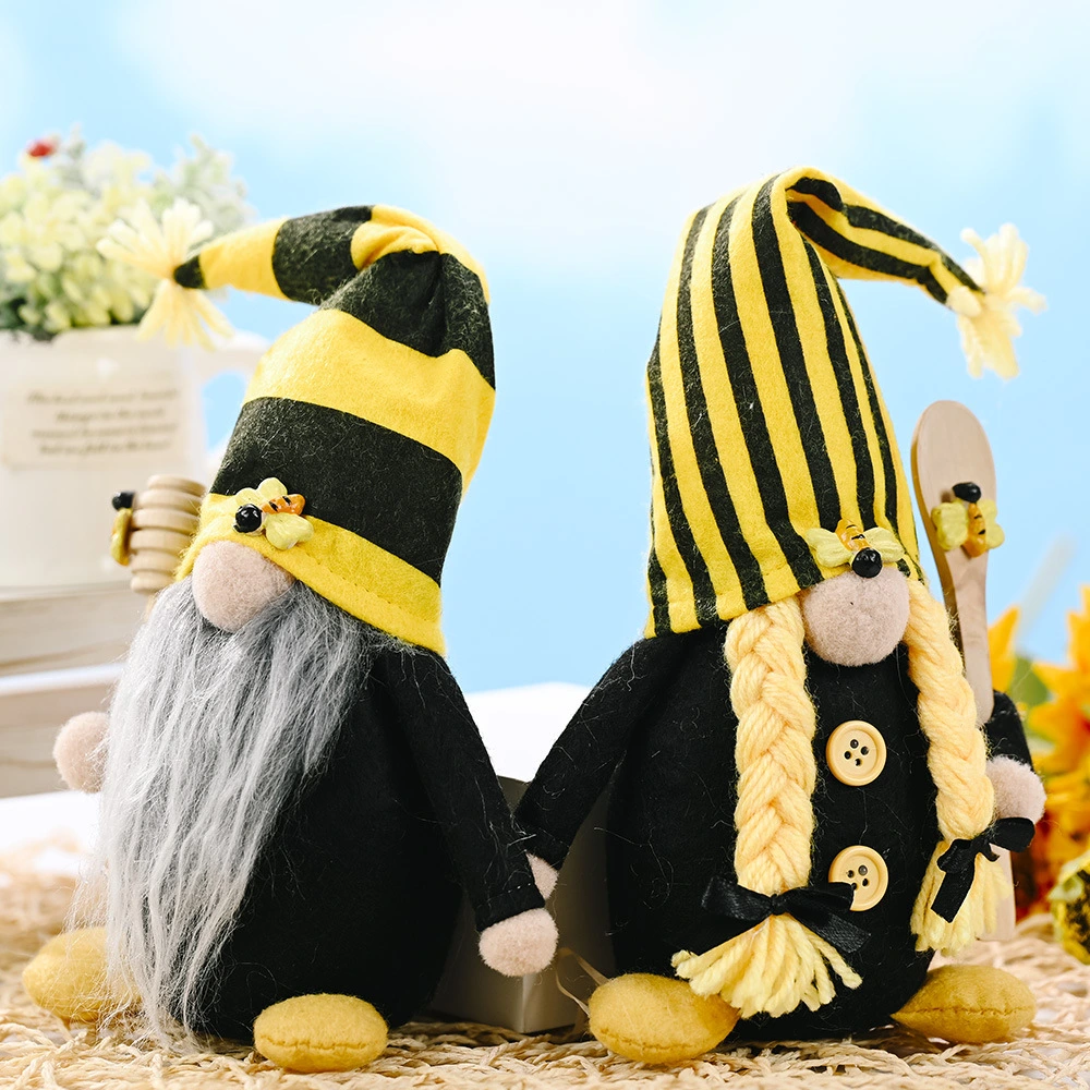 Bee Festival Plush Beard Faceless Elderly Doll Ornaments