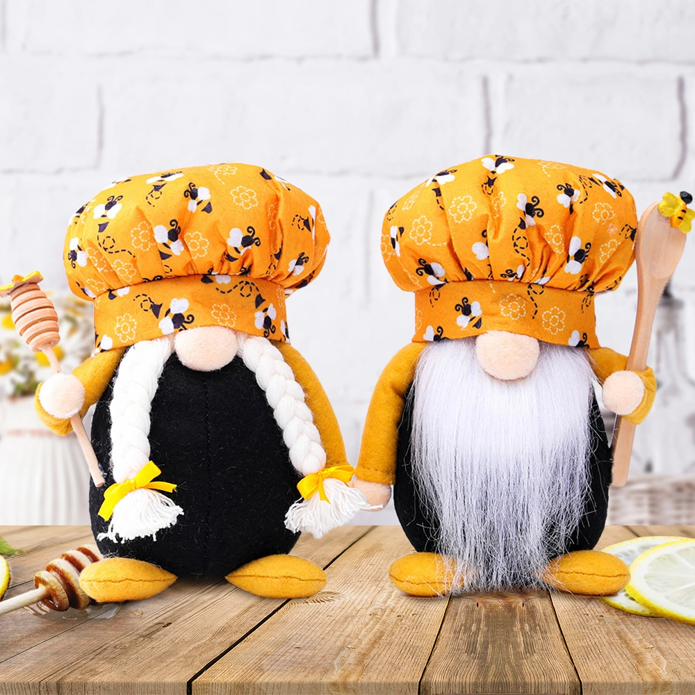 Bee Festival Plush Beard Faceless Elderly Ornaments