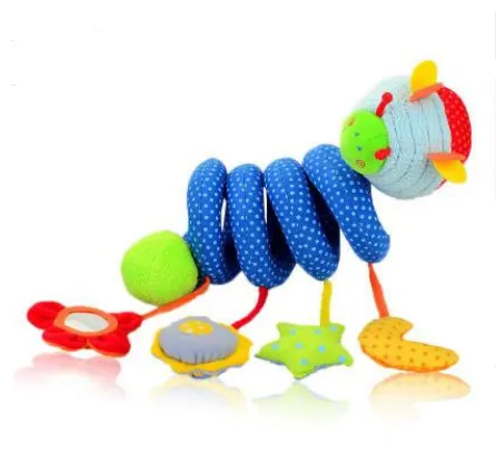  Infant Toddler Rattles Toys for Baby Stroller Crib Soft Rabbit Bear Style Pram Hanging Toys Plush Appease Doll Bed Accessories