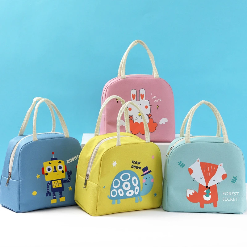 Cartoon Lunch Bag Insulation Bag Oxford Cloth Lunch Bag With Rice