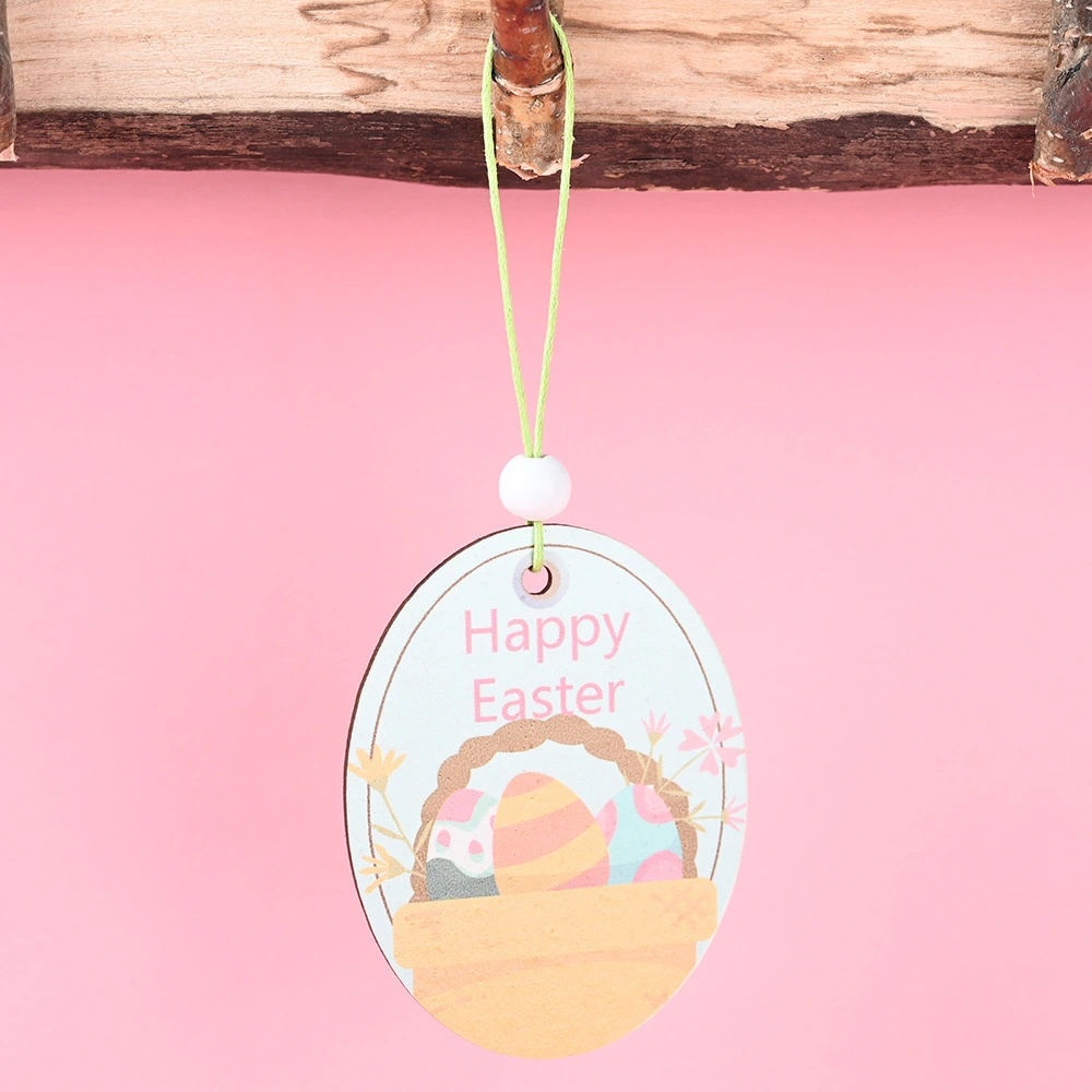 Easter Wooden Bunny Bird Decoration Pendant