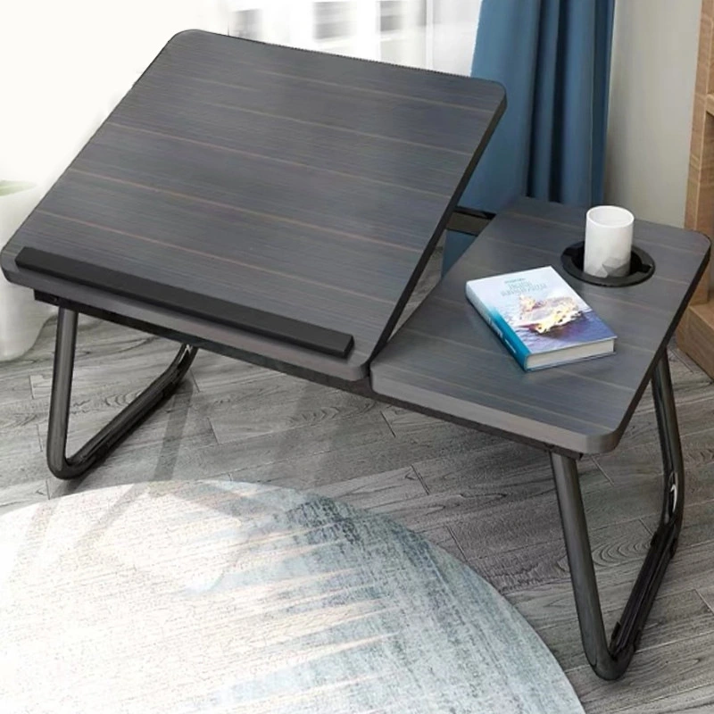 Folding And Adjustable Small Table Computer Stand On The Bed