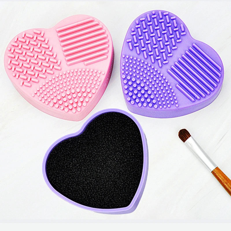 Silicone Sponge Cosmetic Brush Cleaning Box