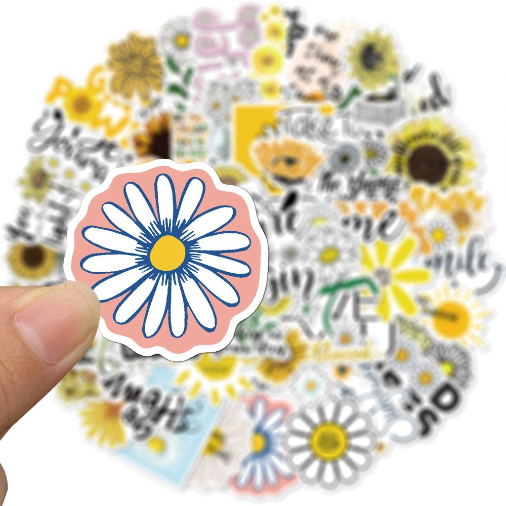 Little Daisy English Luggage Notebook Sticker