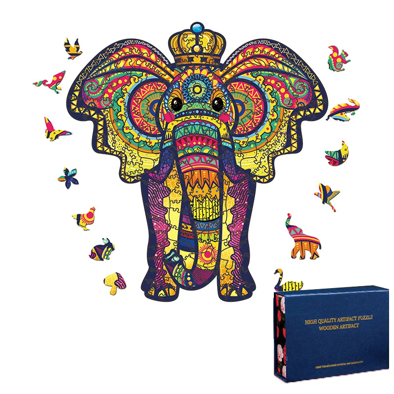 The Lion Wolf Special-Shaped Wooden Jigsaw Puzzle Is Irregular And Three-Dimensional