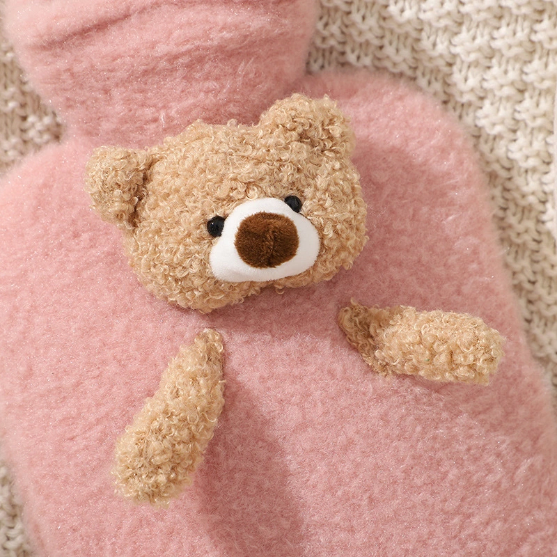 Cute Hot Water Bottle Plush Removable And Washable Water-Filled Hand Warmer