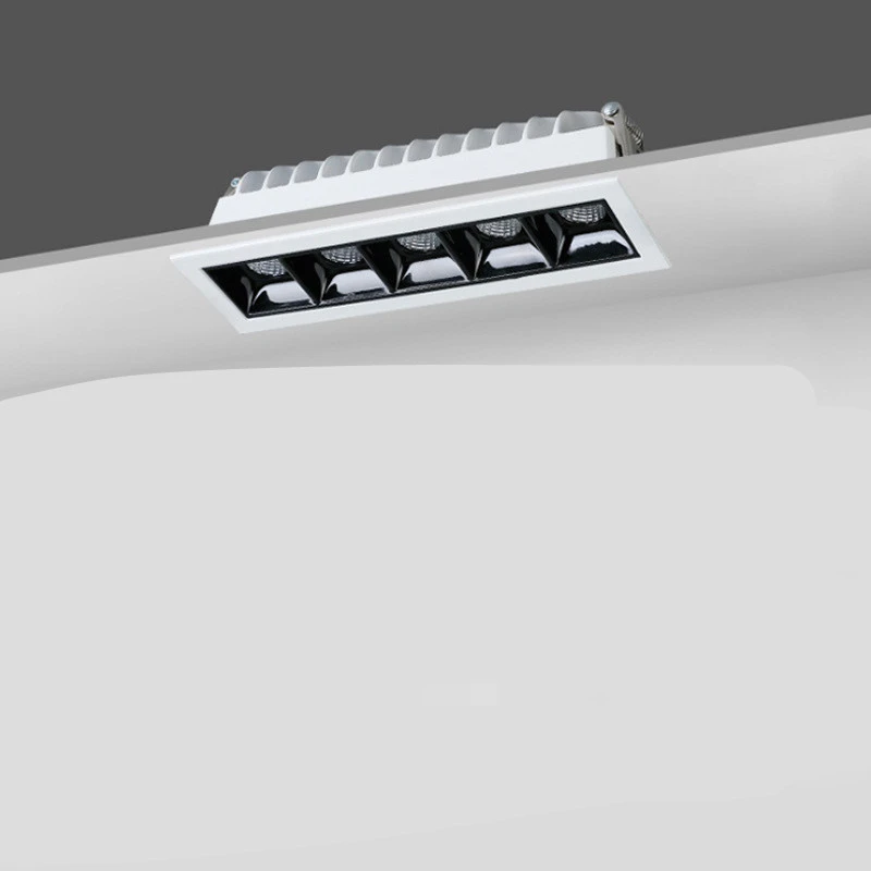 Rectangular Linear Spotlight Without Main Light In Hotel Office Meeting Room