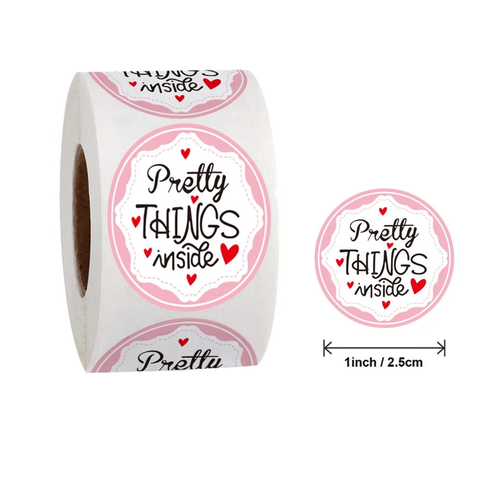 Roll Thank You Pattern Decorative Stickers